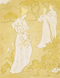 Tristesse（Sadness）、1896（カラーのリトグラフ）